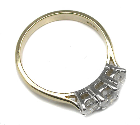 0.60ct Diamond Two-tone 14k Gold Engagement Ring