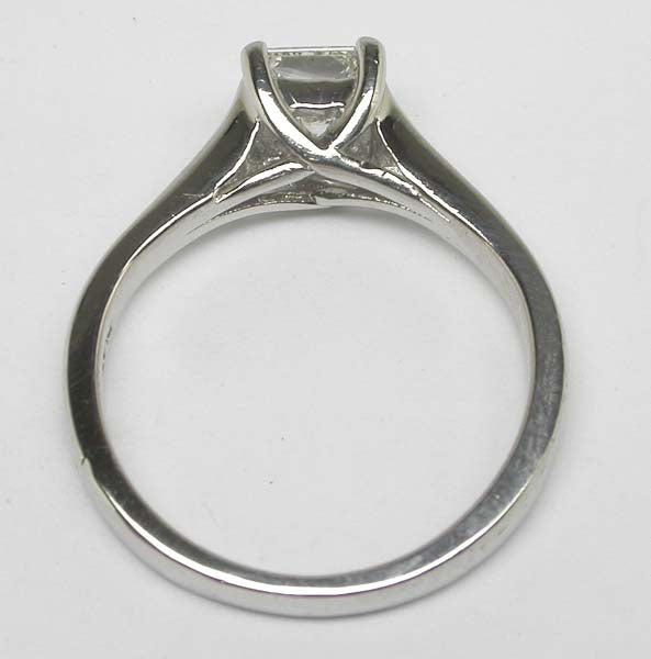 0.60ct Princess Cut Diamond Platinum Engagement Ring