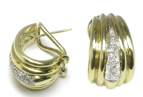 0.65ct Diamond Gold Earrings