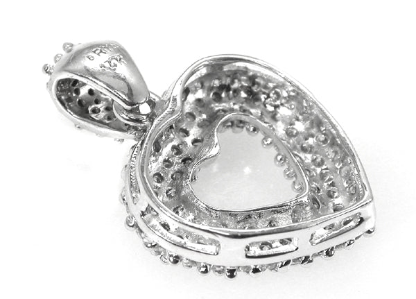 0.65ct Diamond Open Heart Pendant
