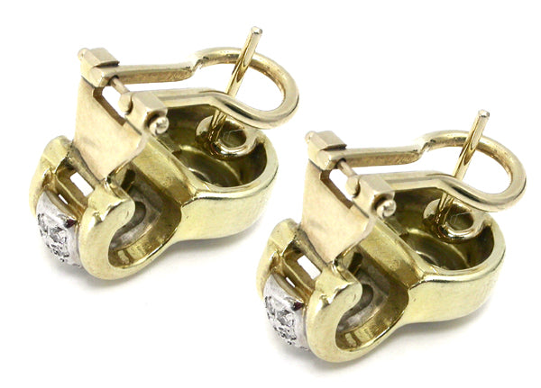 0.70ct Round Diamond Gold Earrings