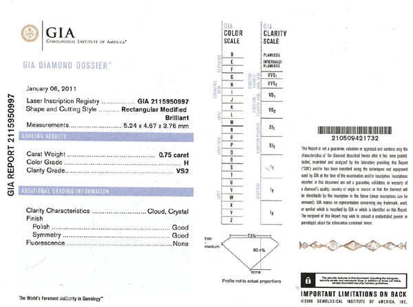 0.75ct Princess Cut Diamond Platinum 18k Gold Diamond Pavè Set Engagement Ring