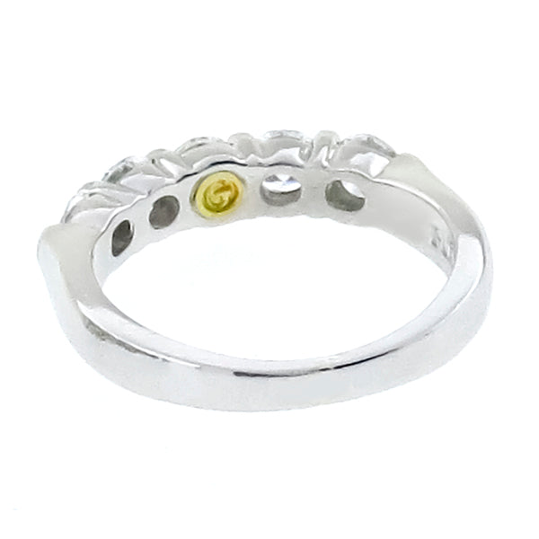 0.76ct Special Diamond Platinum Gold Wedding Band