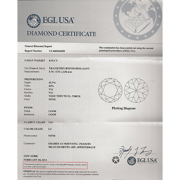 0.78ct Round Cut Center Diamond 0.75ct Diamond 14k Gold Cluster Ring