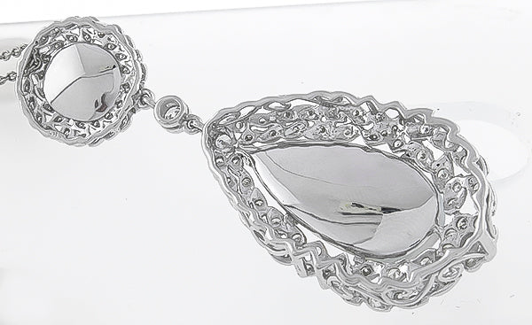 0.84ct Diamond Opal Pendant