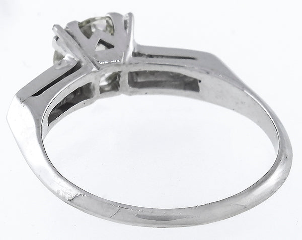 0.98ct Natural Fancy Yellow Diamond Engagement Ring