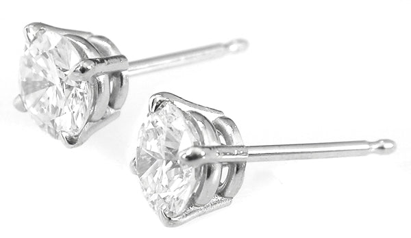 1.01ct Diamond Gold Studs Earrings