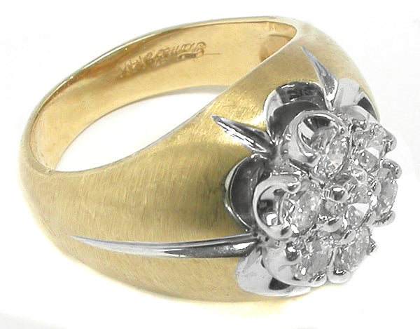 1.10ct Diamond 14k Yellow & White Gold Ring