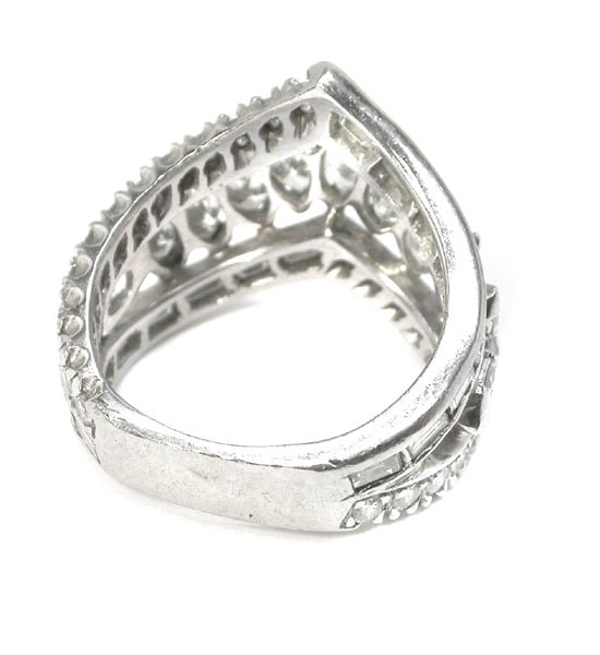 1.10ct Marquise Diamond Platinum Wedding Band