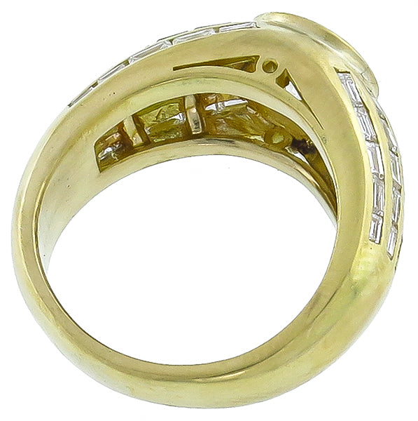 1.11ct Center Diamond 1.50ct Side Diamond Ring