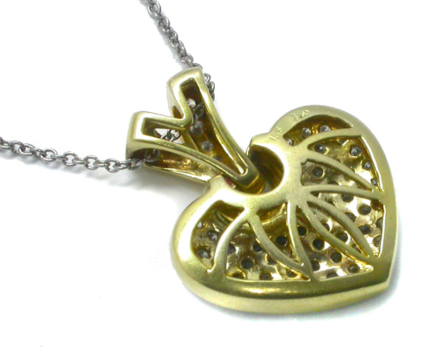 1.35ct Diamond Heart Pendant