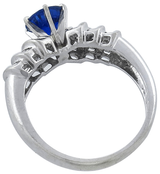 1.40ct Sapphire 0.90ct Diamond Engagement Ring