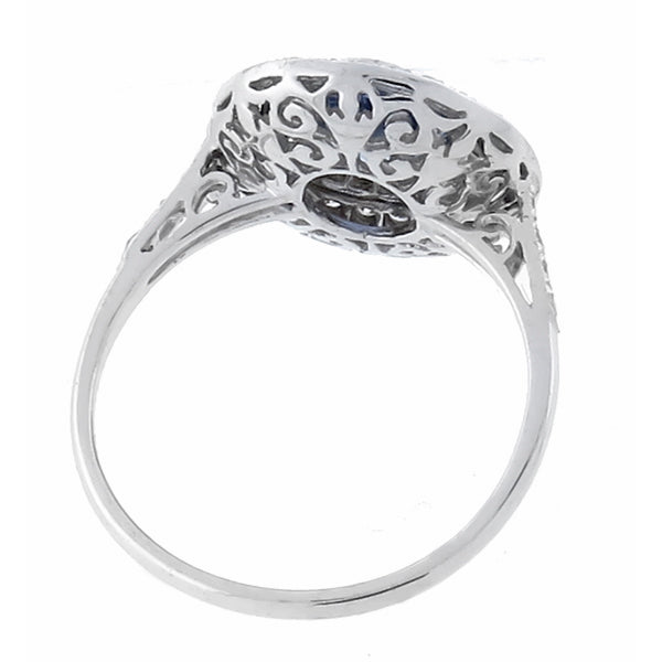 1.48ct Sapphire 0.40ct Diamond Gold Ring