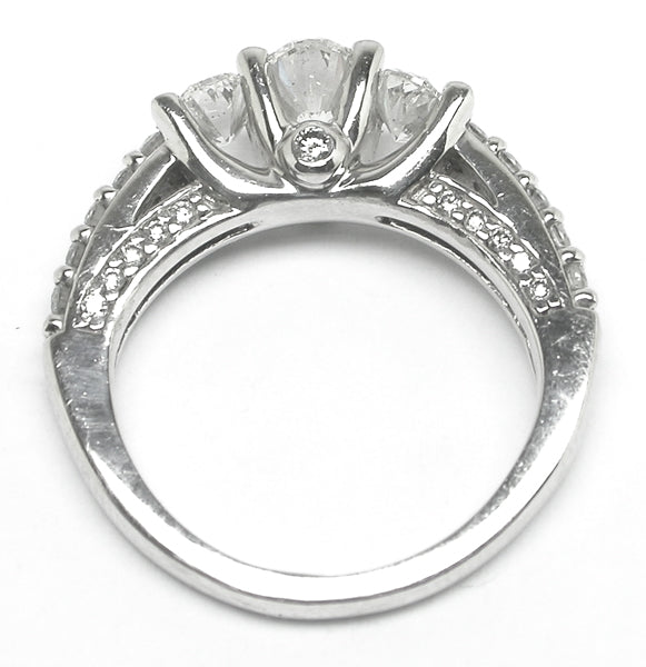 1.50ct Oval Cut Diamond 14k White Gold Engagement Ring