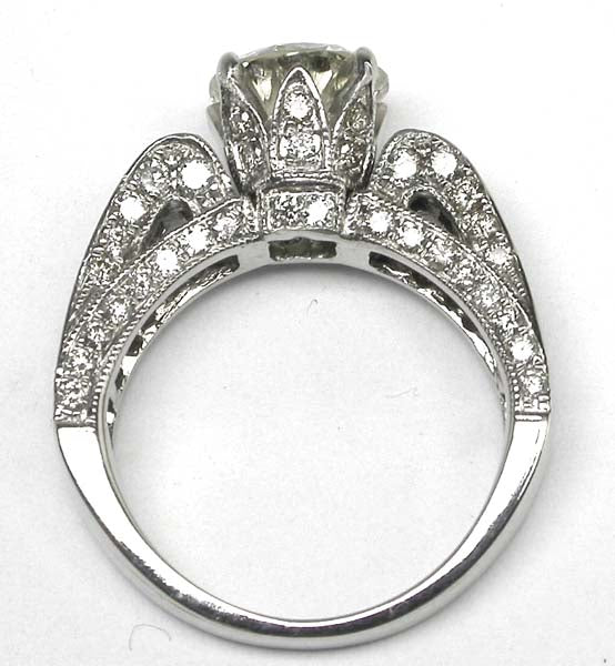 1.69ct Diamond 18k White Gold Engagement Ring