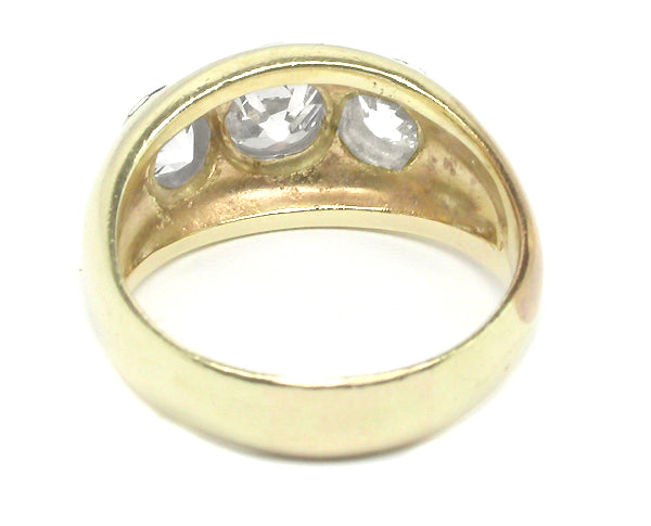 1.90ct Cushion Cut Diamond 14k Yellow Gold Ring