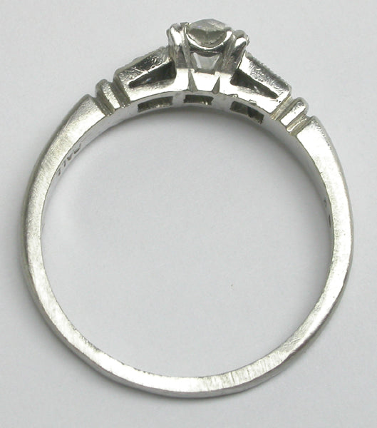 1920's 0.49ct Diamond Palladium Engagement Ring