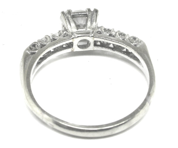 1920s 0.50ct Diamond 14k White Gold Engagement Ring