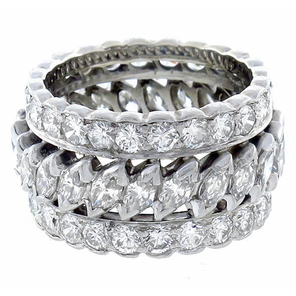 1950s 3.70ct Diamond Eternity Wedding Band