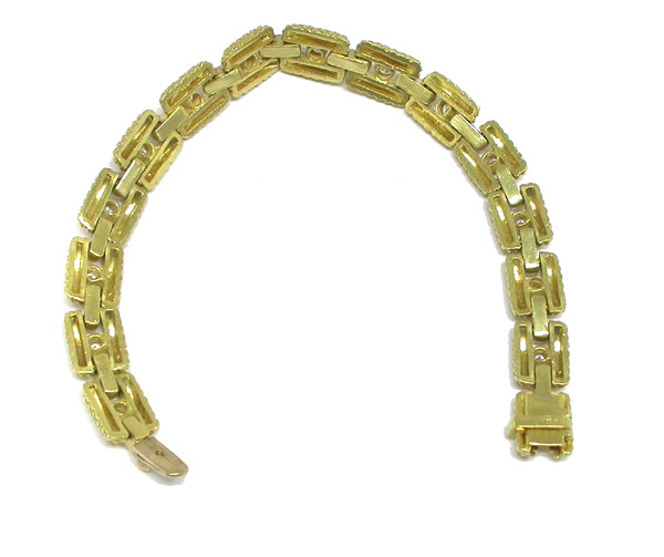 1ct Diamond 18k Yellow Bracelet