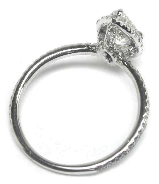 1ct Marquise Cut Diamond 18k White Gold Engagement Ring