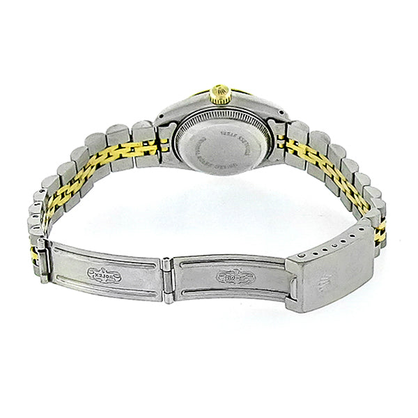 2 Tone Gold Stainless Rolex Oyster Perpetual Date Just Women's Watch