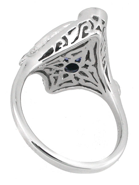 2.80ct Ceylon Sapphire Diamond 18k Gold Ring