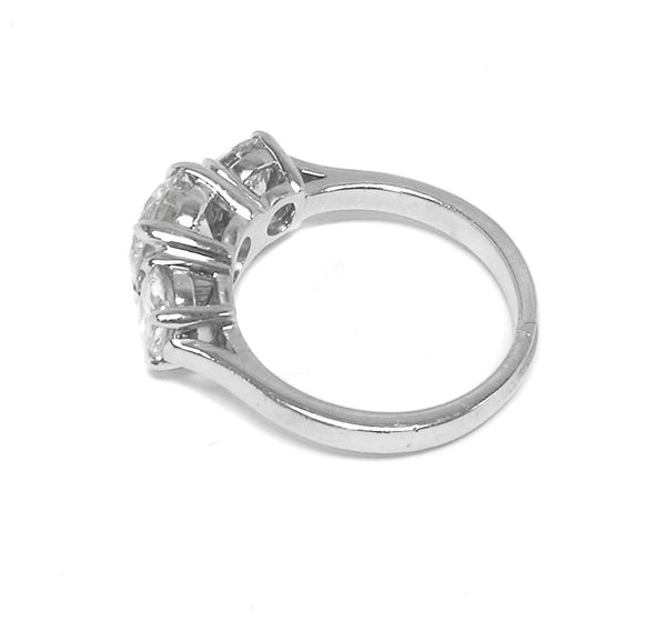 3 Stone Diamond Platinum Anniversary Ring
