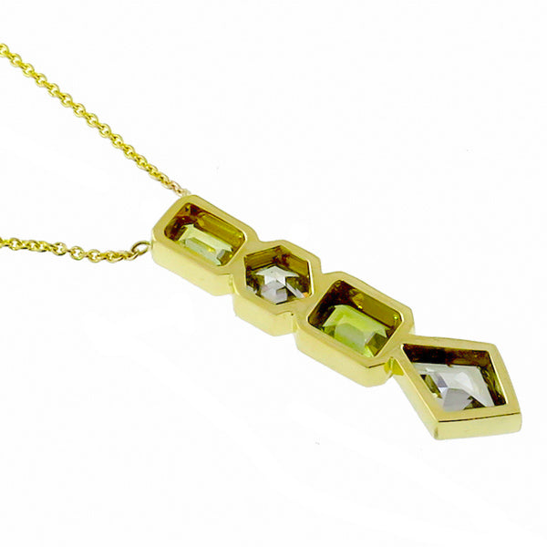 3.25ct Fancy Diamond Gold Necklace