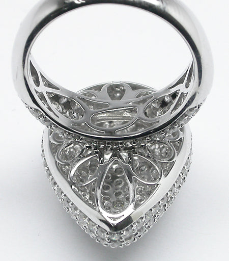 3.90ct Diamond 18k White Gold Ring