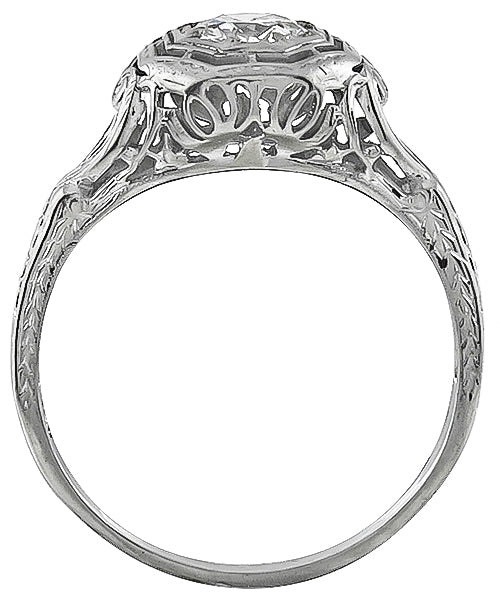 Antique 0.53ct Diamond Engagement Ring
