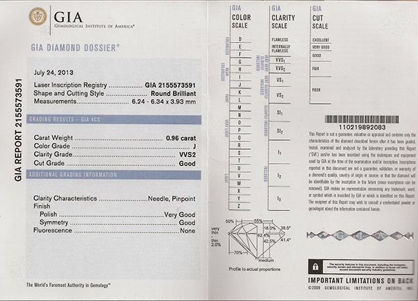 Antique 0.96ct Diamond Engagement Ring