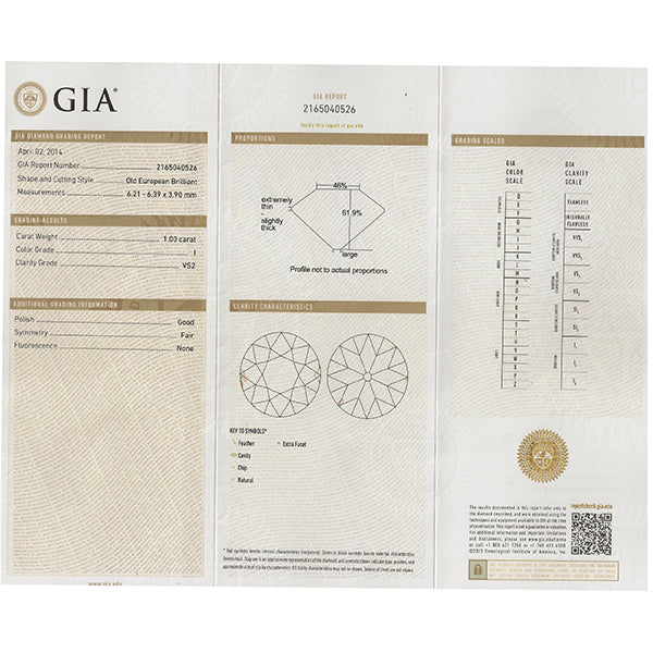 Antique 1.00ct Diamond Engagement Ring