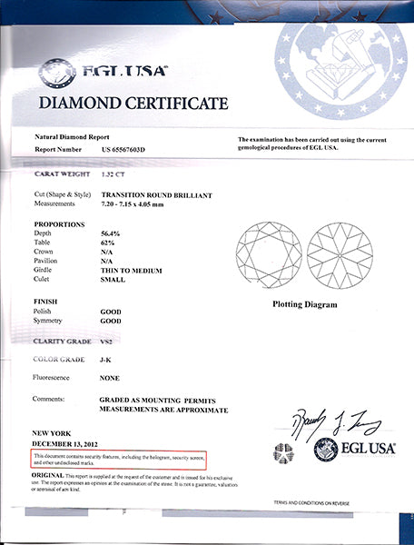 Antique 1.32ct Diamond Platinum Engagement Ring