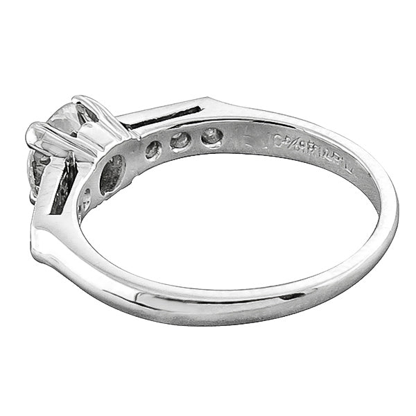 Antique 1920s 0.80ct Old Mine Brilliant Diamond Platinum Engagement Ring