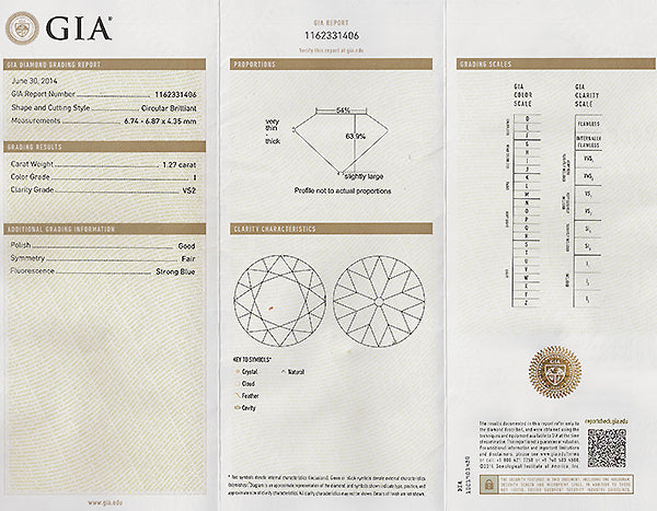 Antique GIA Certified 1.27ct Diamond Engagement Ring