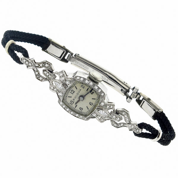 Brand new, never worn Bulova silver and diamond watch BULOVA Ladies Skeleton Open Heart Mother Of Pearl 44 Diamond  main image 4