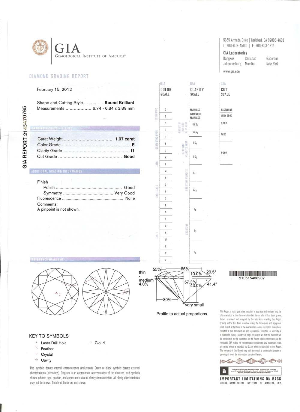 Art Deco 1.07ct Round Diamond Ruby 18k White Engagement Ring