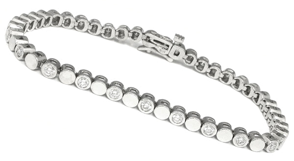 Diamond 14k White Gold Bracelet