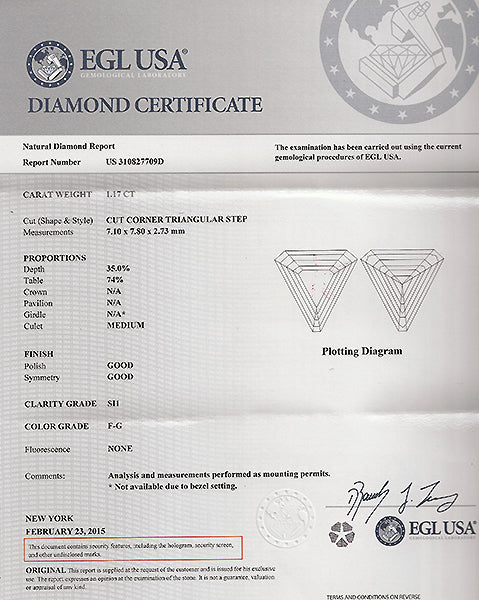 EGL Certified 1.17ct Diamond 0.40ct Ruby Engagement Ring