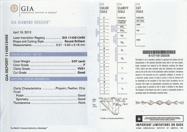 Edwardian 0.57ct Diamond Platinum Engagement Ring