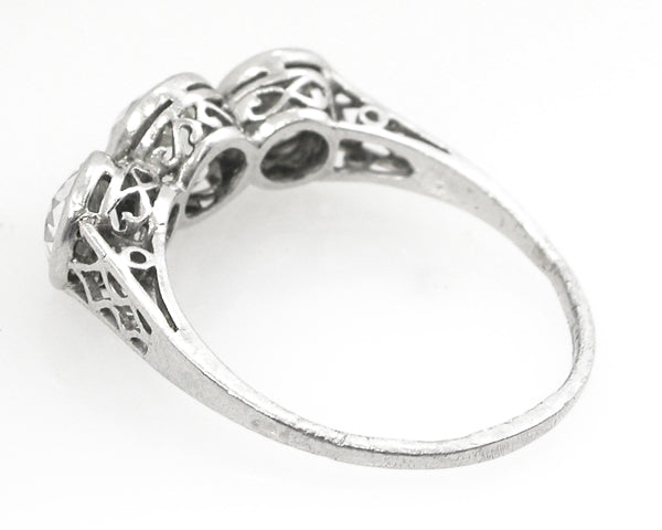 Edwardian 2.85ct Old Diamond Platinum Ring