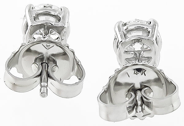 Estate 0.80ct Diamond Stud Earrings