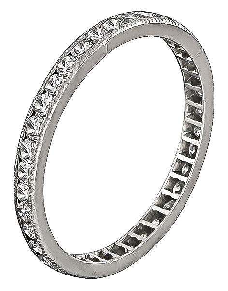 Estate 0.85ct Diamond Eternity Wedding Band