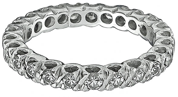 Estate 1.20ct Diamond Eternity Wedding Band
