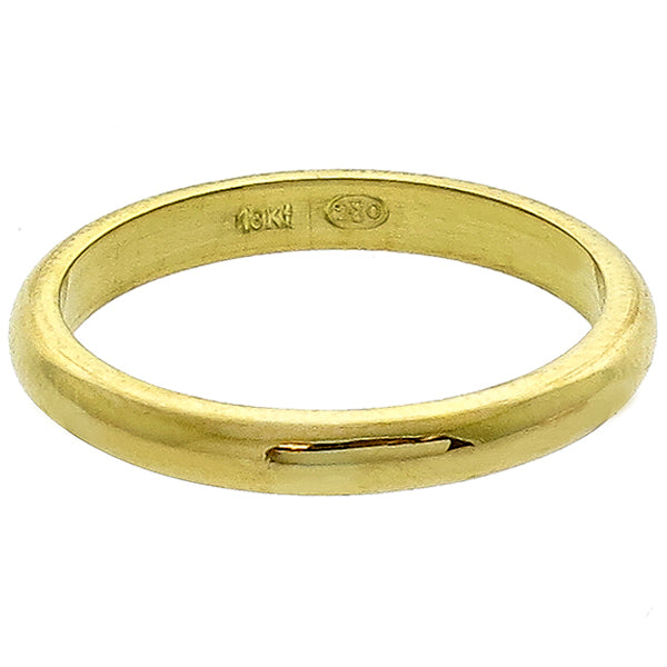 Estate 18k Yellow Gold Wedding Band