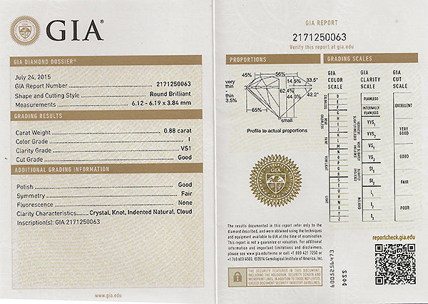 GIA Certified 0.88ct Diamond Sapphire Engagement Ring