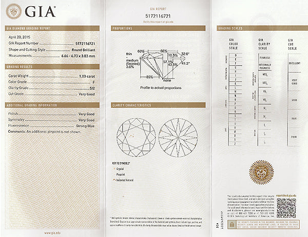 GIA Certified 1.03ct Diamond Halo Engagement Ring