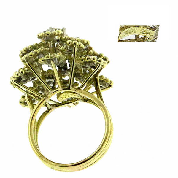 Hammerman Brothers 0.85ct Diamond Gold Cocktail Ring