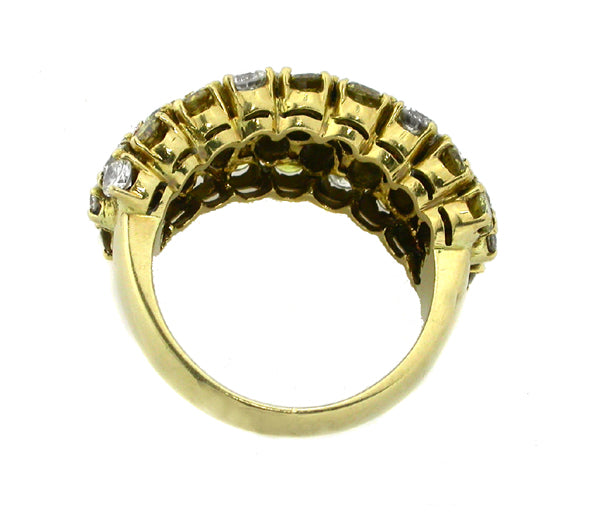 Intense Fancy Yellow & White Diamond Ring
